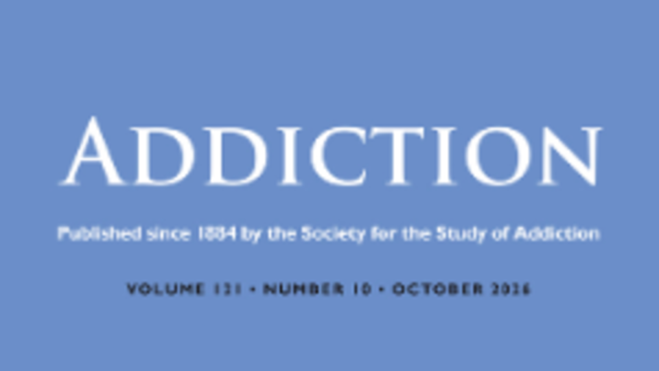 Cover of the journal Addiction